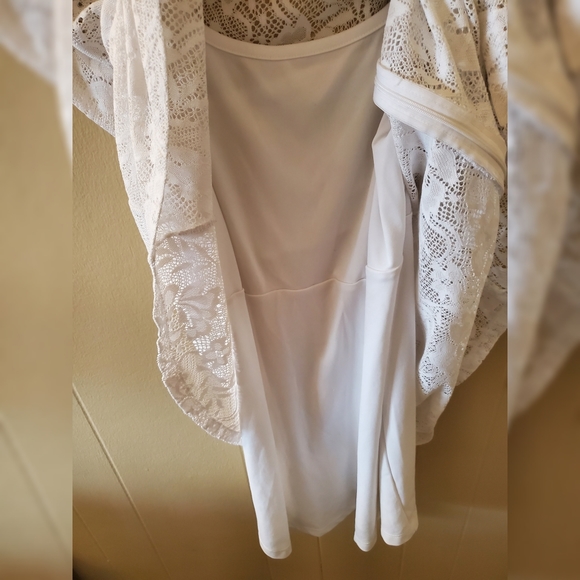 💝 5/$20 -No Boundaries White Lace Dress - Picture 3 of 7